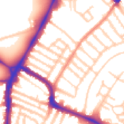 Daytime road noise heatmap for SW4 9HT