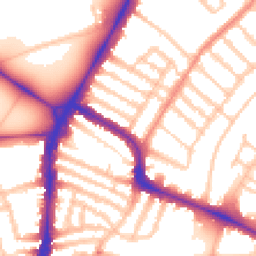 Daytime road noise heatmap for SW4 9JA