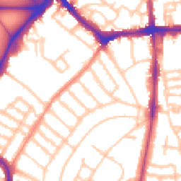Daytime road noise heatmap for SW4 9LS
