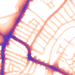Daytime road noise heatmap for SW4 9NQ