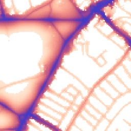 Daytime road noise heatmap for SW4 9QB