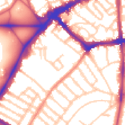 Daytime road noise heatmap for SW4 9RG