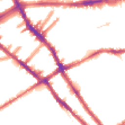 Night-time road noise heatmap for SW5 0AG