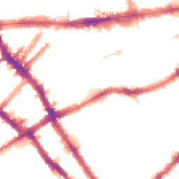 Night-time road noise heatmap for SW5 0AJ