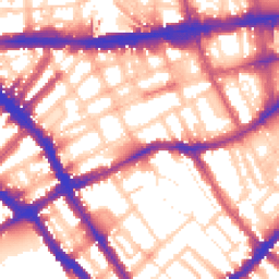 Daytime road noise heatmap for SW5 0AL