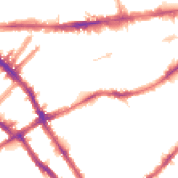 Night-time road noise heatmap for SW5 0AL