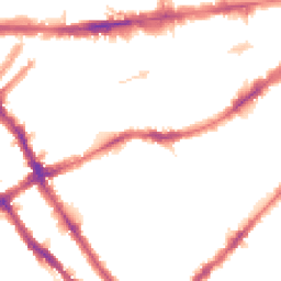 Night-time road noise heatmap for SW5 0AN