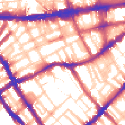 Daytime road noise heatmap for SW5 0AS
