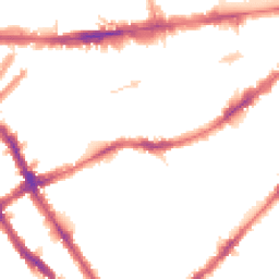 Night-time road noise heatmap for SW5 0AS