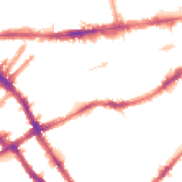 Night-time road noise heatmap for SW5 0AY