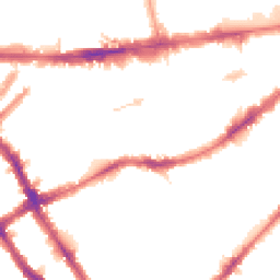 Night-time road noise heatmap for SW5 0AZ