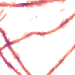 Night-time road noise heatmap for SW5 0BJ