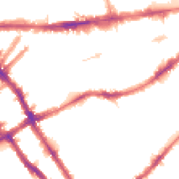 Night-time road noise heatmap for SW5 0BL