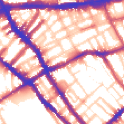 Daytime road noise heatmap for SW5 0BP
