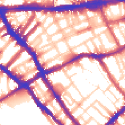 Daytime road noise heatmap for SW5 0BT