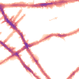 Night-time road noise heatmap for SW5 0BT
