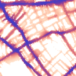 Daytime road noise heatmap for SW5 0BU