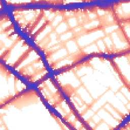 Daytime road noise heatmap for SW5 0BX