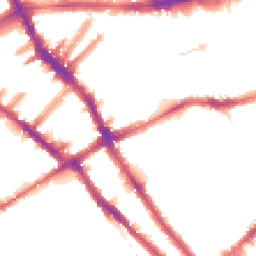 Night-time road noise heatmap for SW5 0BZ