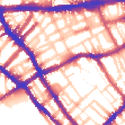 Daytime road noise heatmap for SW5 0DG