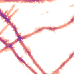 Night-time road noise heatmap for SW5 0DH