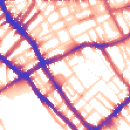 Daytime road noise heatmap for SW5 0DL