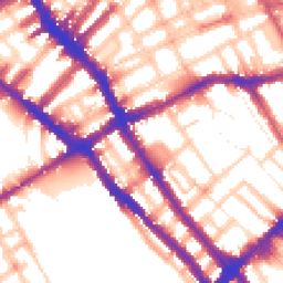 Daytime road noise heatmap for SW5 0DT