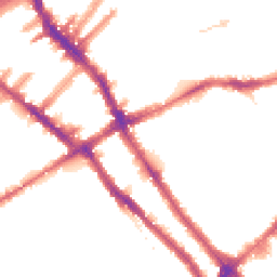 Night-time road noise heatmap for SW5 0DU