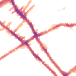 Night-time road noise heatmap for SW5 0DY