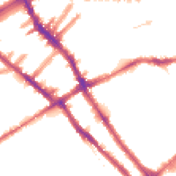 Night-time road noise heatmap for SW5 0EA