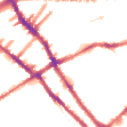 Night-time road noise heatmap for SW5 0EB