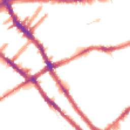 Night-time road noise heatmap for SW5 0EE