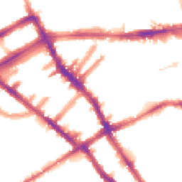 Night-time road noise heatmap for SW5 0EL