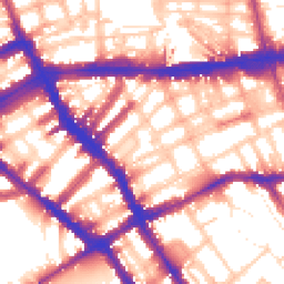Daytime road noise heatmap for SW5 0ER
