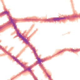 Night-time road noise heatmap for SW5 0ER