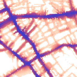 Daytime road noise heatmap for SW5 0ES