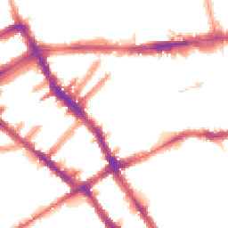 Night-time road noise heatmap for SW5 0ES