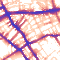 Daytime road noise heatmap for SW5 0HH