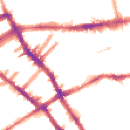 Night-time road noise heatmap for SW5 0HH