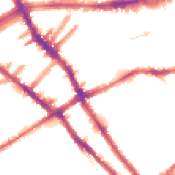 Night-time road noise heatmap for SW5 0JG