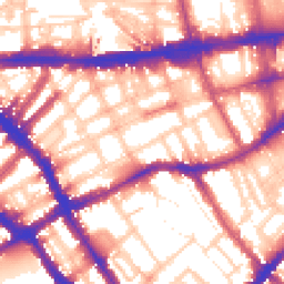 Daytime road noise heatmap for SW5 0JN