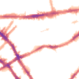 Night-time road noise heatmap for SW5 0JN