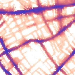 Daytime road noise heatmap for SW5 0LD