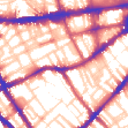 Daytime road noise heatmap for SW5 0LE