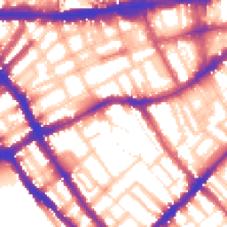 Daytime road noise heatmap for SW5 0LP