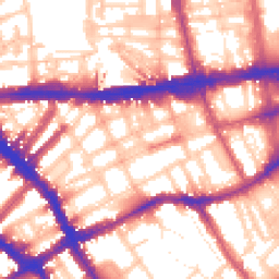 Daytime road noise heatmap for SW5 0NH