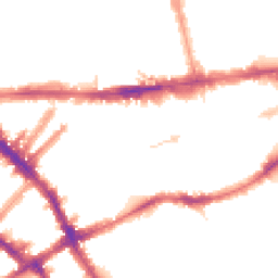 Night-time road noise heatmap for SW5 0NH