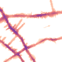 Night-time road noise heatmap for SW5 0PL
