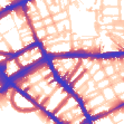 Daytime road noise heatmap for SW5 0RH