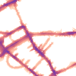 Night-time road noise heatmap for SW5 0RH